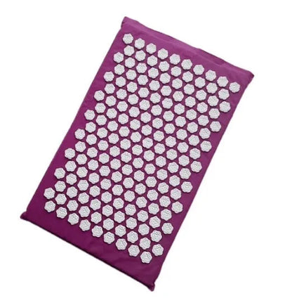 Lotus-shaped acupressure mat and pillow set in blue colour for massage therapy