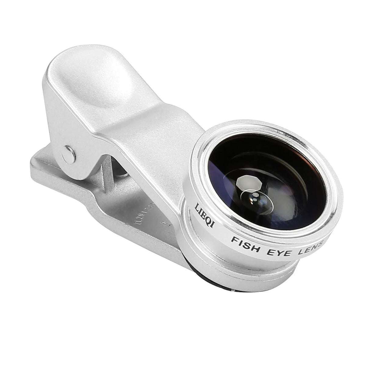 Mini camera lens clip attachment for mobile phones with wide-angle and macro lenses