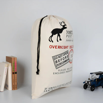 Christmas gift bag measuring 50cm by 70cm with reinforced handles in six colour styles