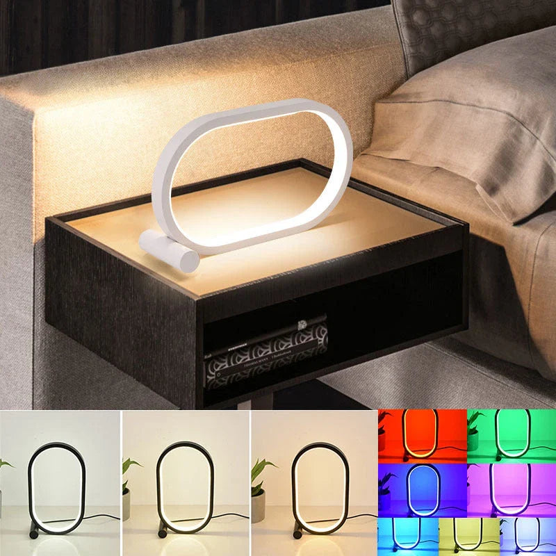 Modern USB lamp with adjustable brightness and touch control for bedside, desk, or mood lighting