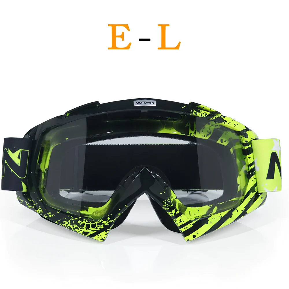 Interchangeable lens riding goggles with ABS frame and multiple colour options for off-road cycling