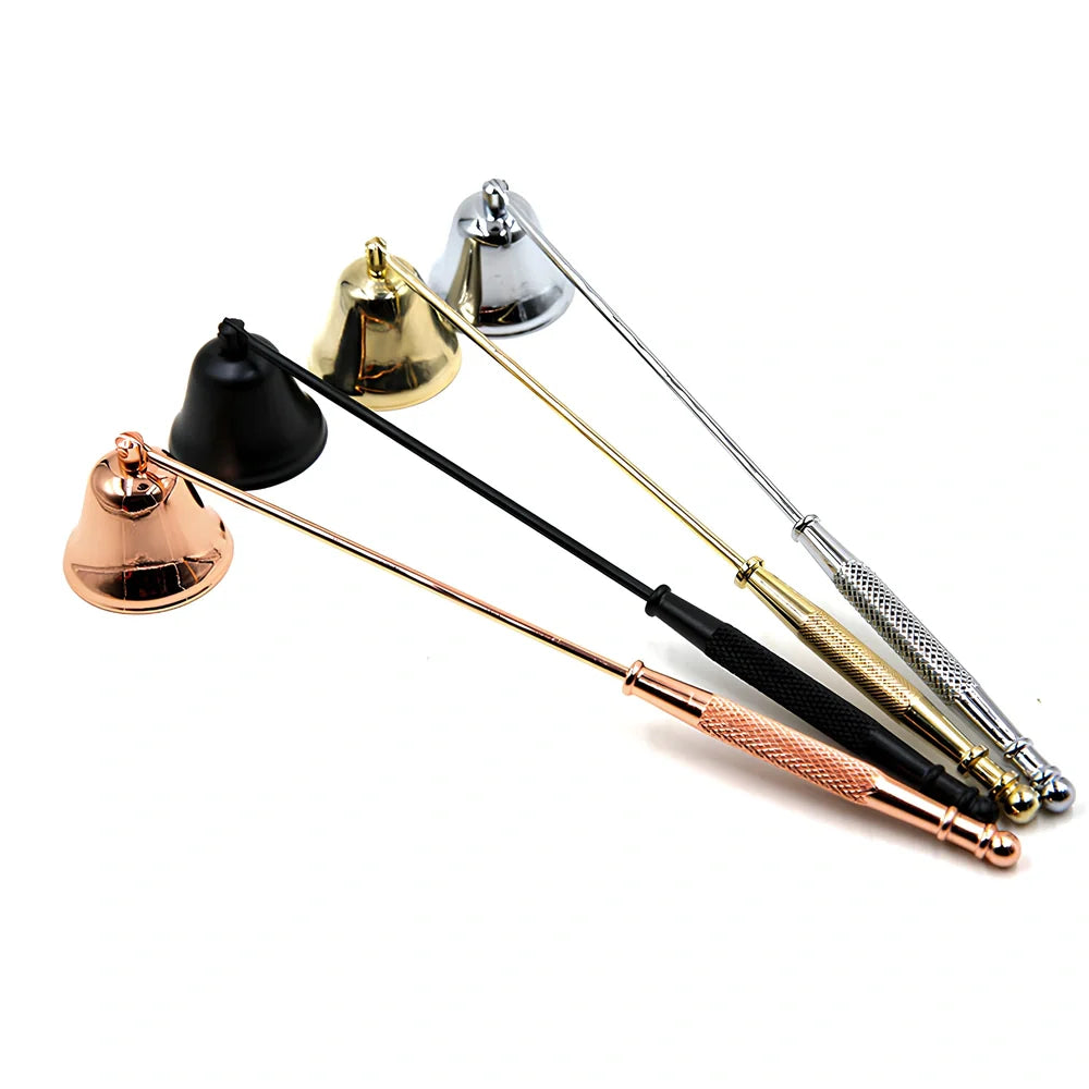 24cm stainless steel candle extinguisher with frosted handle in four colour options