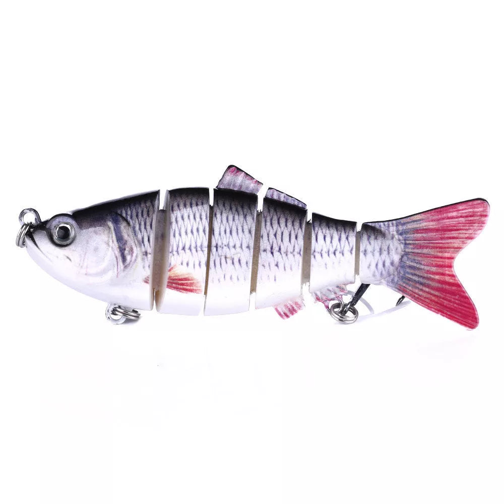 Plastic bait fish with high-strength hooks for effective fishing