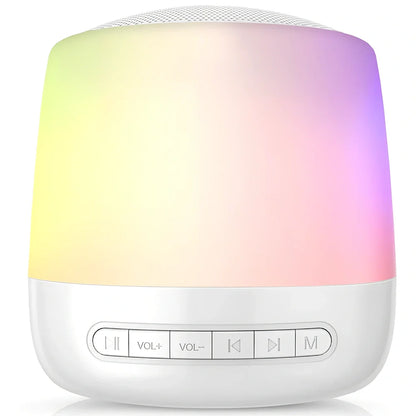 Silver Baby Rest white noise machine, 10x15cm, with 28 sounds and 13 light modes for sleep aid