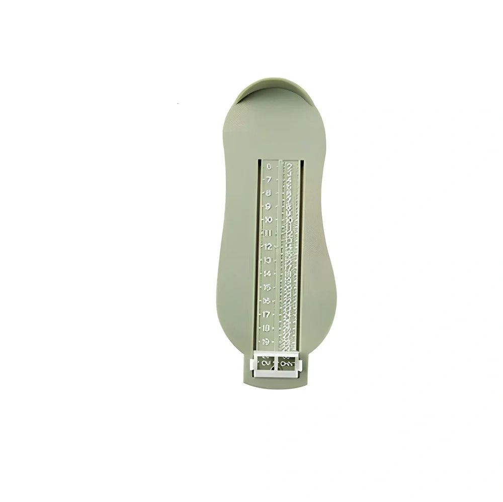 Blue children's foot measuring ruler with 0-20cm scale on ABS plastic 22.7x9x2.5cm