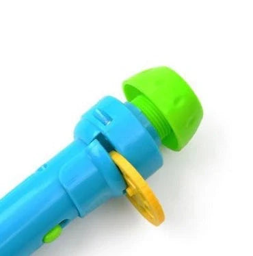 Interactive LED projection flashlight toy with fairy tale story cards for children