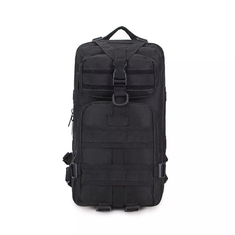 Camouflage outdoor backpack with durable 600D encrypted Oxford cloth, spacious for computers and clothes