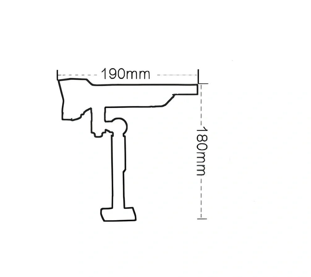 Black solar garden light with 17 LED beads, 206mm height, IP65 waterproof rating for outdoor use