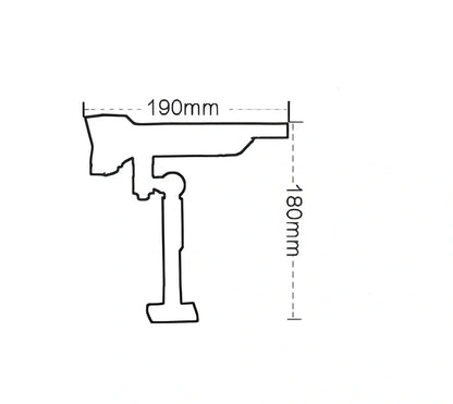 Black solar garden light with 17 LED beads, 206mm height, IP65 waterproof rating for outdoor use