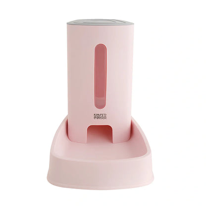 Transparent cat water fountain with 3800ml capacity in blue colour showing siphon water flow system