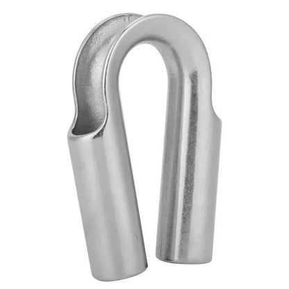Stainless steel tubular chicken heart ring for pipe connections, showing circular design with clamping mechanism
