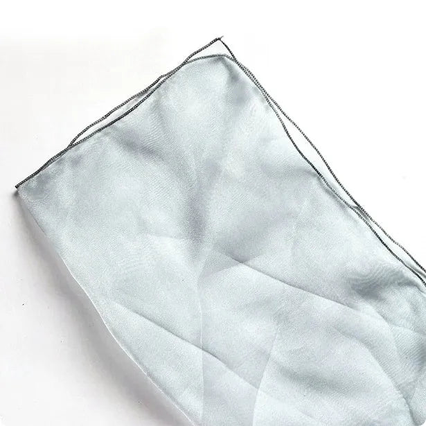 Silk floral wrapping fabric square with arabesque pattern in blue colour