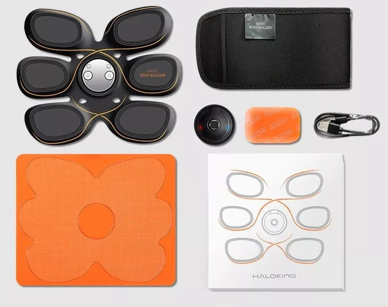 Intelligent abdominal muscle stick fitness device with gel sheets for core workout