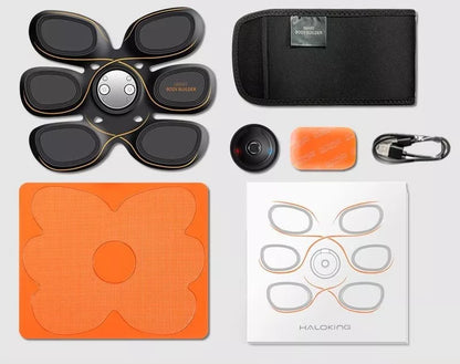 Intelligent abdominal muscle stick fitness device with gel sheets for core workout