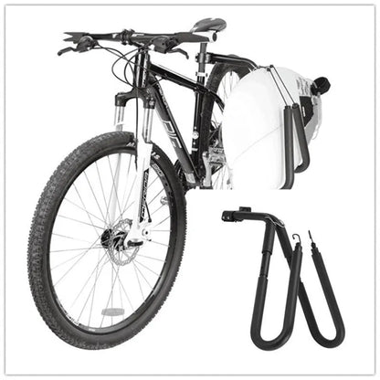 Black aluminium surfboard wall mount bracket for surfboard or bicycle storage, 1.45kg alloy frame