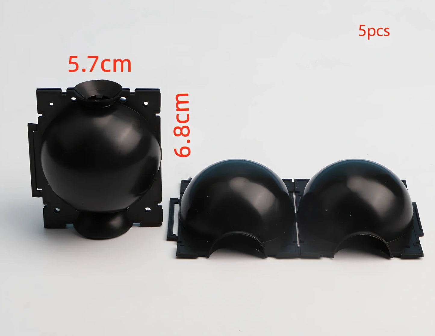 Black PP plastic plant rooting machine box for tree grafting, S size 10cm x 10cm with sealed lid for humidity control