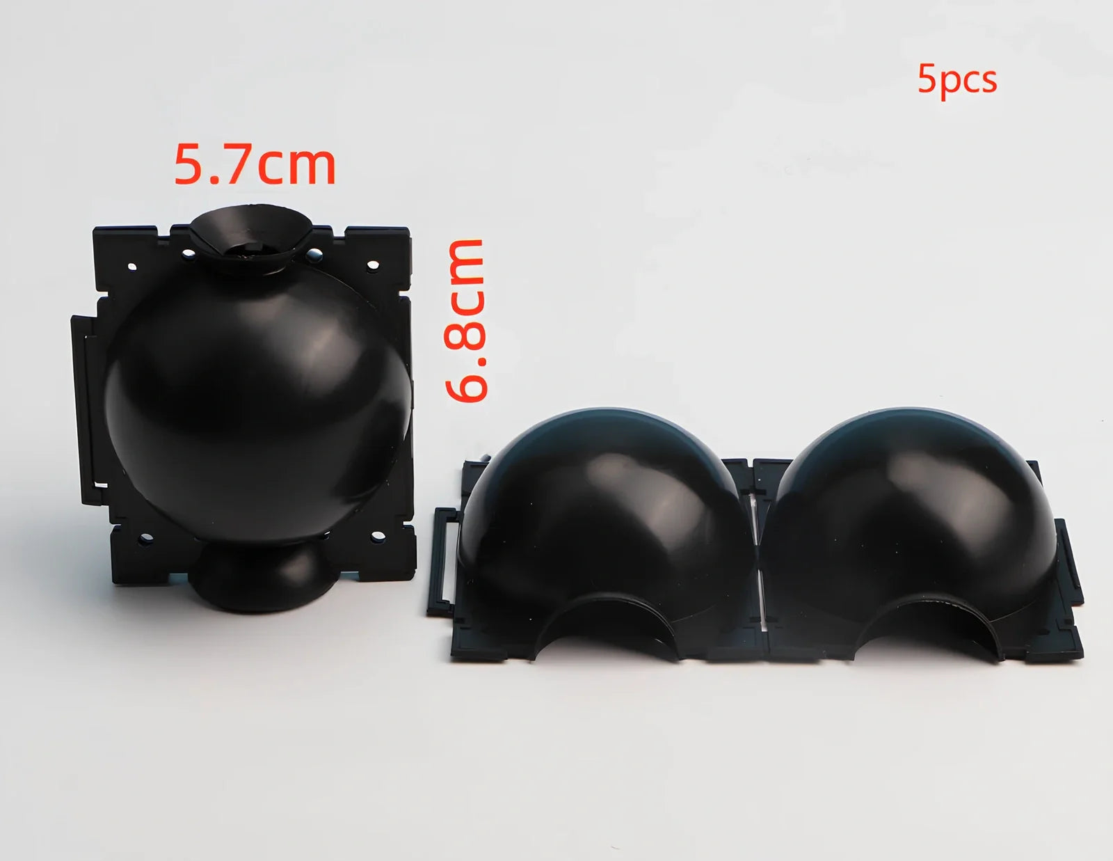 Black PP plastic plant rooting machine box for tree grafting, S size 10cm x 10cm with sealed lid for humidity control