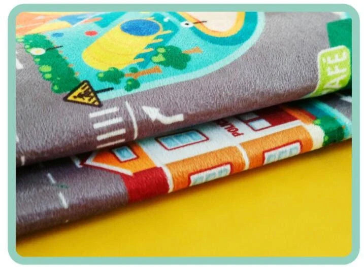 LED Traffic Light Play Rug for kids with non-slip base, educational toy