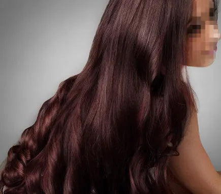 Tube of Plant Aromatic Soft Luster Mild Hair Color Cream in a shade of chestnut brown.