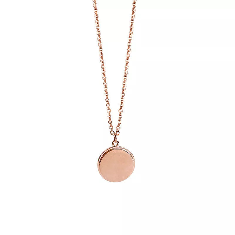 S925 pure silver projection necklace with LOVE design in gold, rose gold, and silver
