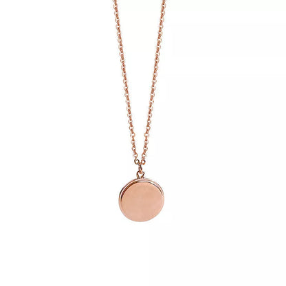 S925 pure silver projection necklace with LOVE design in gold, rose gold, and silver