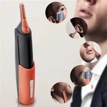 Multifunctional double-head shaving machine for eyebrow and nose hair trimming