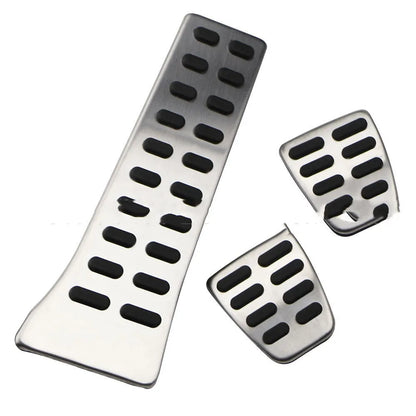 Stainless steel accelerator pedal set for Hyundai and Kia vehicles including Tucson and Sonata models