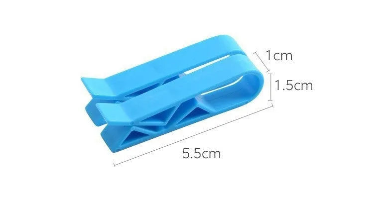 PP plastic non-slip garbage bag fixing clip for securing bin liners.
