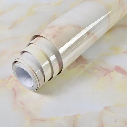 Premium peel-and-stick marble-look wall panels in various colors and sizes for kitchen and bathroom renovations