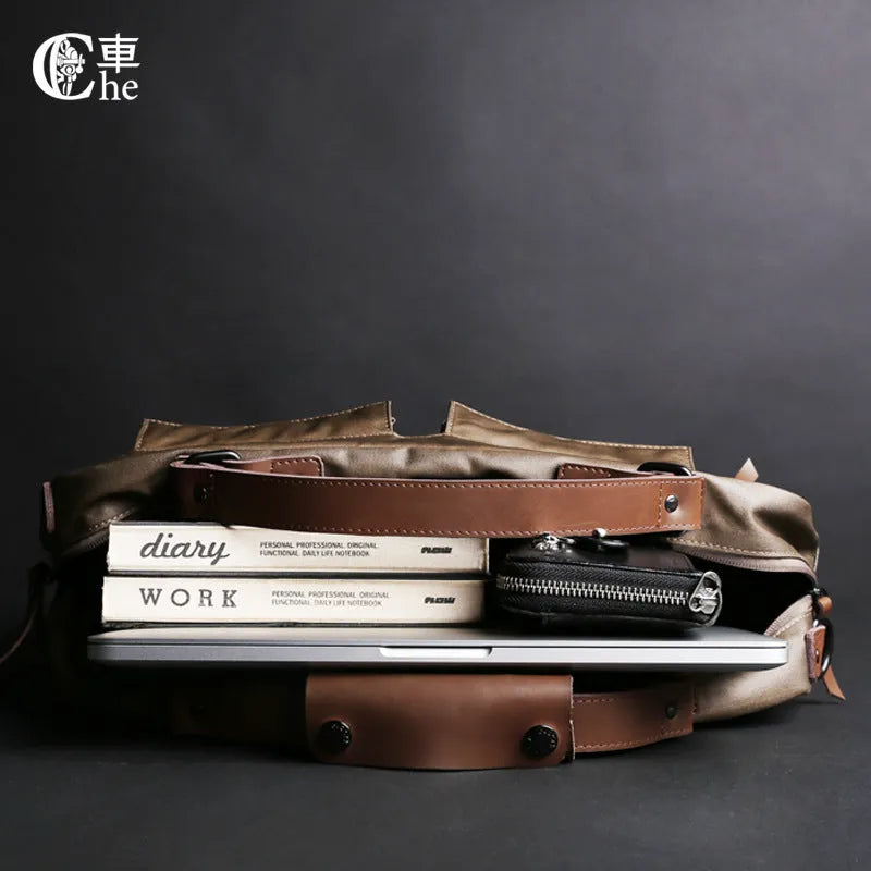 Dpark black single shoulder laptop bag for a 14 or 15 inch Lenovo laptop.