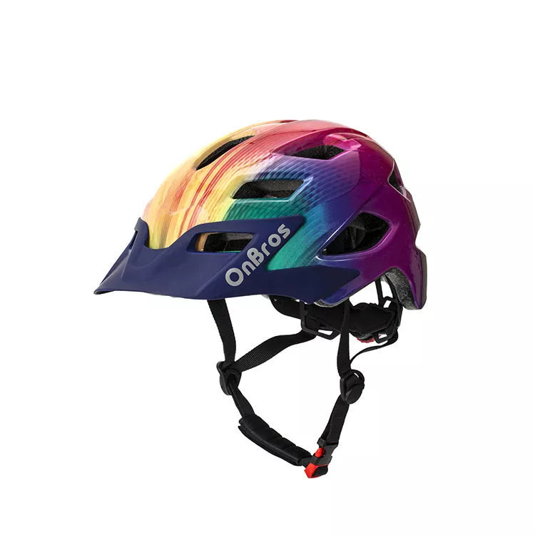Children's bicycle and skateboard helmet in multiple colors, adjustable for a secure fit