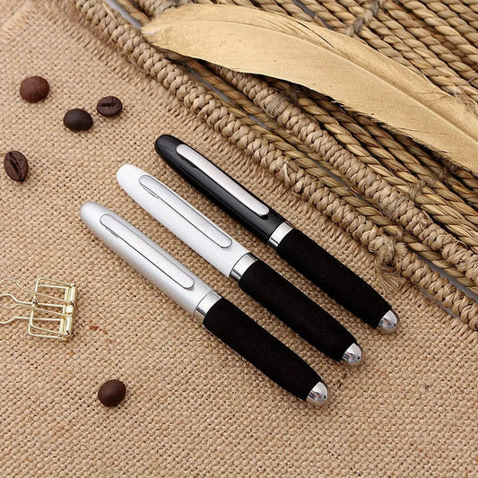 EVA Metal Cap Mini Ballpoint Pen with metal body, 112mm length, and 1.0mm tip in various refill colours
