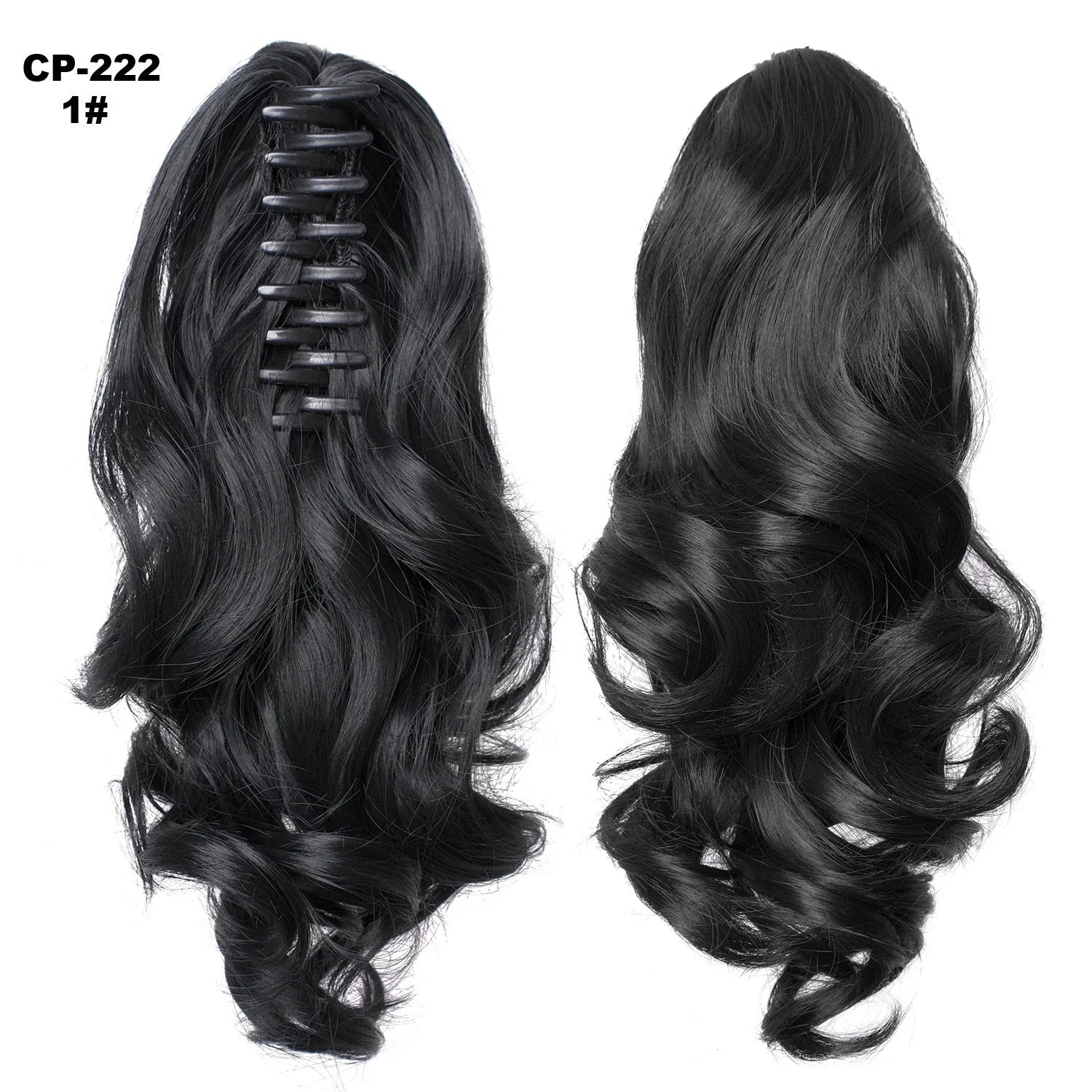 Stylish ponytail hair extension with natural-looking synthetic fibers for comfortable all-day wear