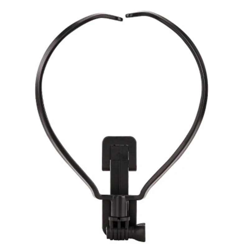 Black Neck Phone Holder showing flexible ring and adjustable arm for smartphone.