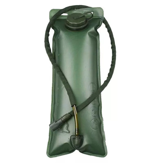 Portable TPU Water Bag in Army Green with plug-and-play hydration system