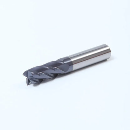 Carbide milling cutter set showing spiral cutting edges and straight shank design
