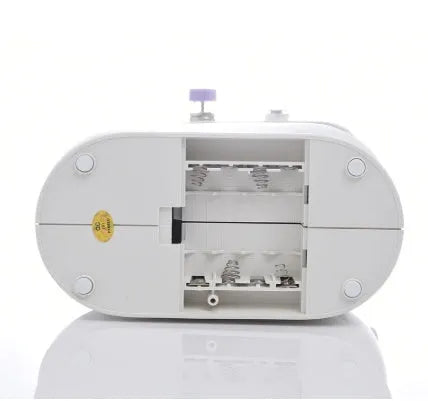 Mini electric household sewing machine with compact 20cm design and included thread cutter
