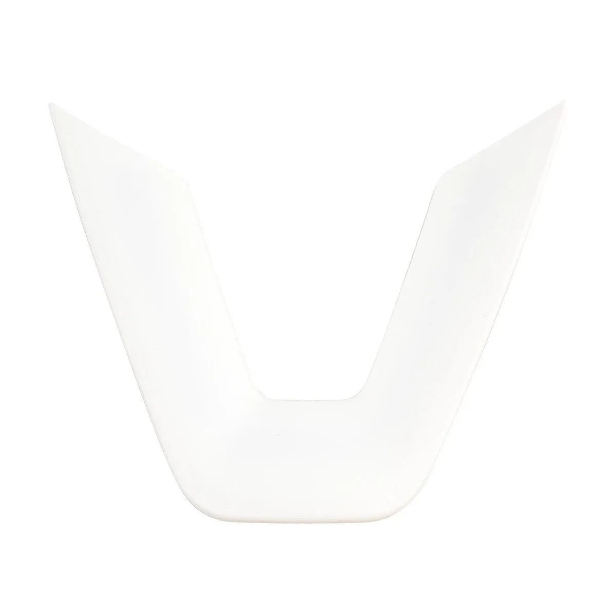 White plastic steering wheel patch cover for car interior renewal and scratch protection