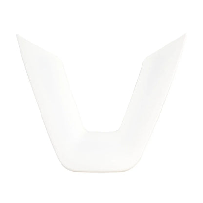 White plastic steering wheel patch cover for car interior renewal and scratch protection