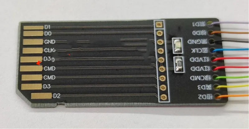 EMMC read/write tool for BMW, Mercedes-Benz, Audi, and Porsche audio host maintenance, enabling localised data access and diagnostics without full unit replacement.