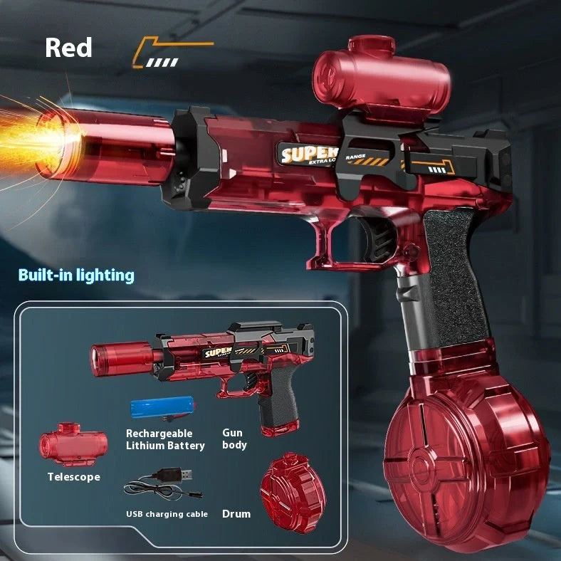 Ice Mouse electric water gun toy with 500ml water tank and high-speed firing system