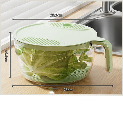 Multifunctional kitchen drainage basin for washing fruits and vegetables