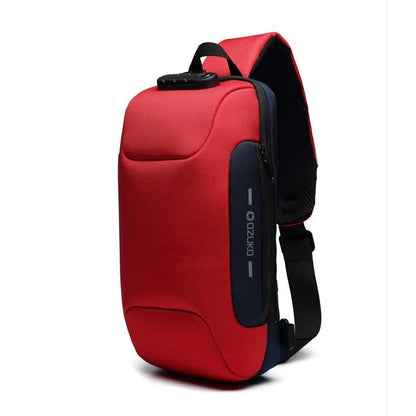 Multifunctional Anti-Theft Waterproof Chest Bag with USB in various colors