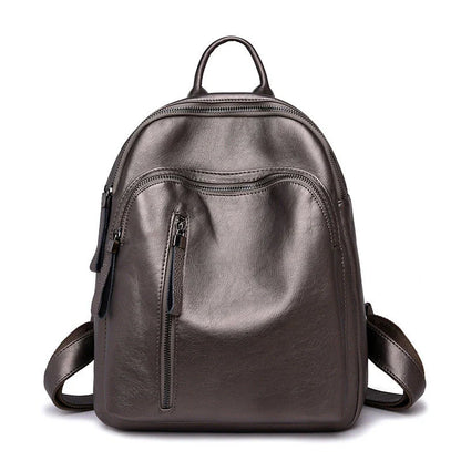 Stylish PU backpack with a sleek, vertical square shape and dual straps for comfortable, hands-free carrying