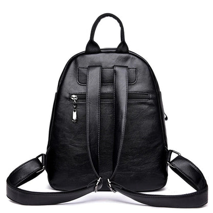 Stylish PU backpack with a sleek, vertical square shape and dual straps for comfortable, hands-free carrying