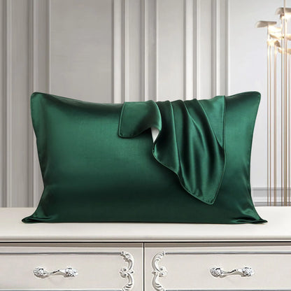 Mulberry silk pillowcase 48x74cm in palace luxury style with inlaid rope weave texture.