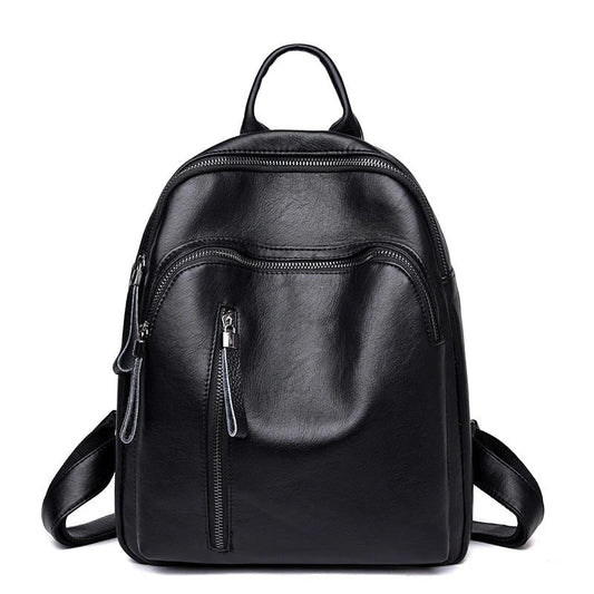 Stylish PU backpack with a sleek, vertical square shape and dual straps for comfortable, hands-free carrying