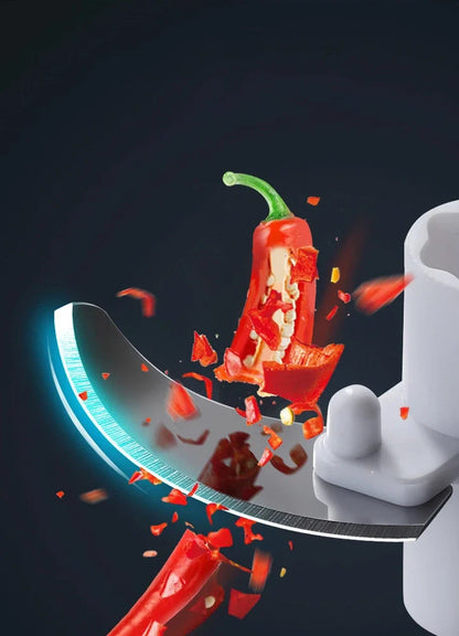 Compact home ginger garlic blender with 400ml bowl and 3 stainless steel blades for quick kitchen prep