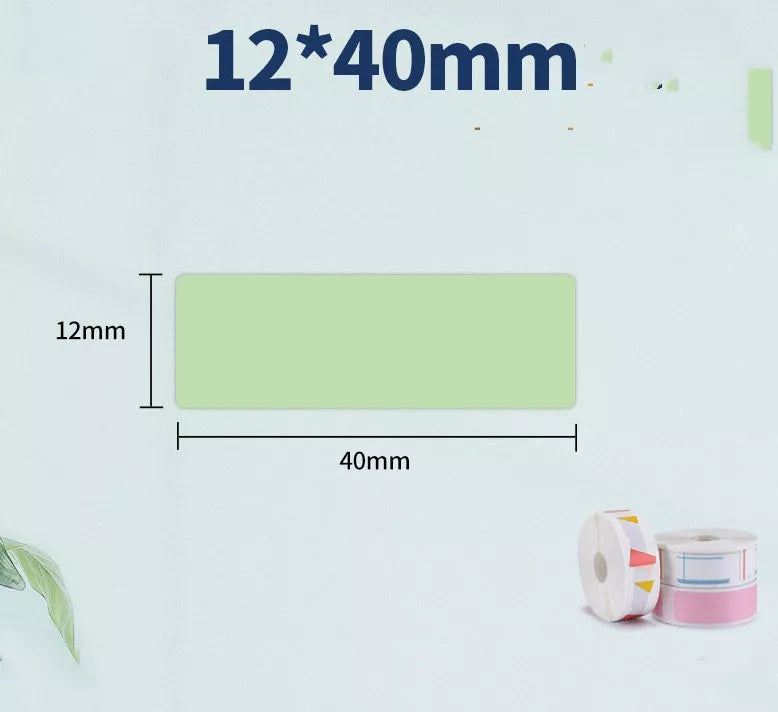 Pure color label thermal paper rolls for home and office organization