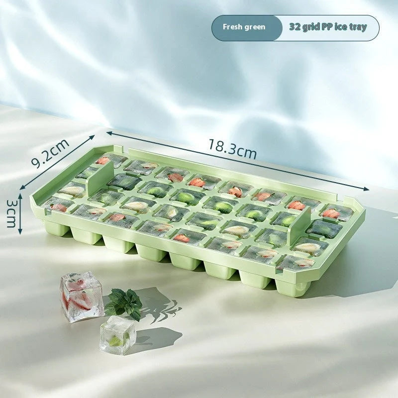 PP material ice cube tray with quick release design for easy demolding